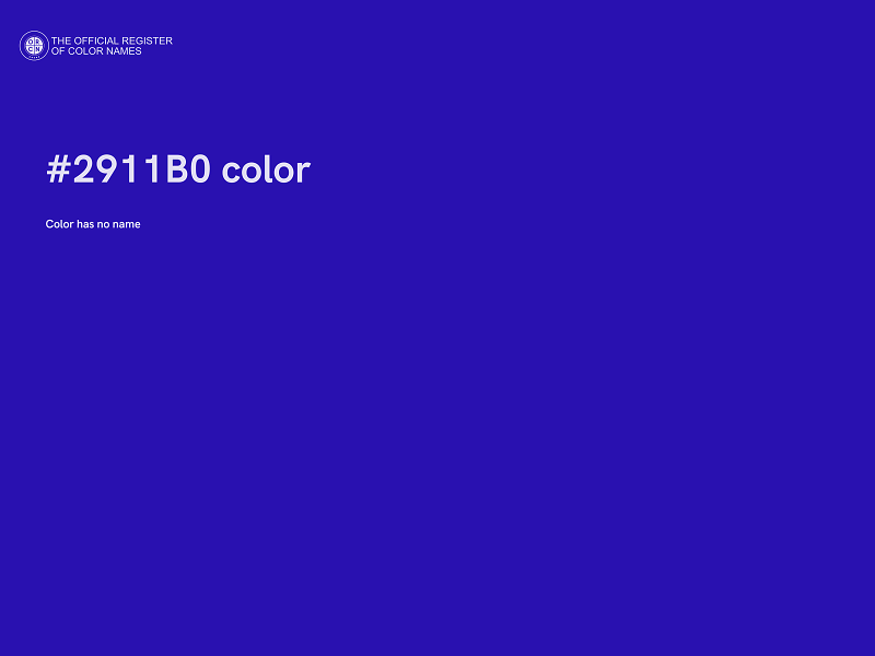 #2911B0 color image