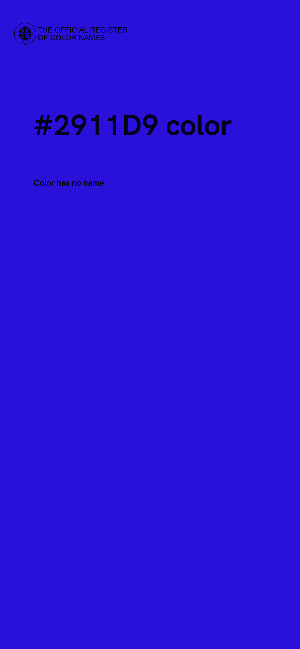 #2911D9 color image