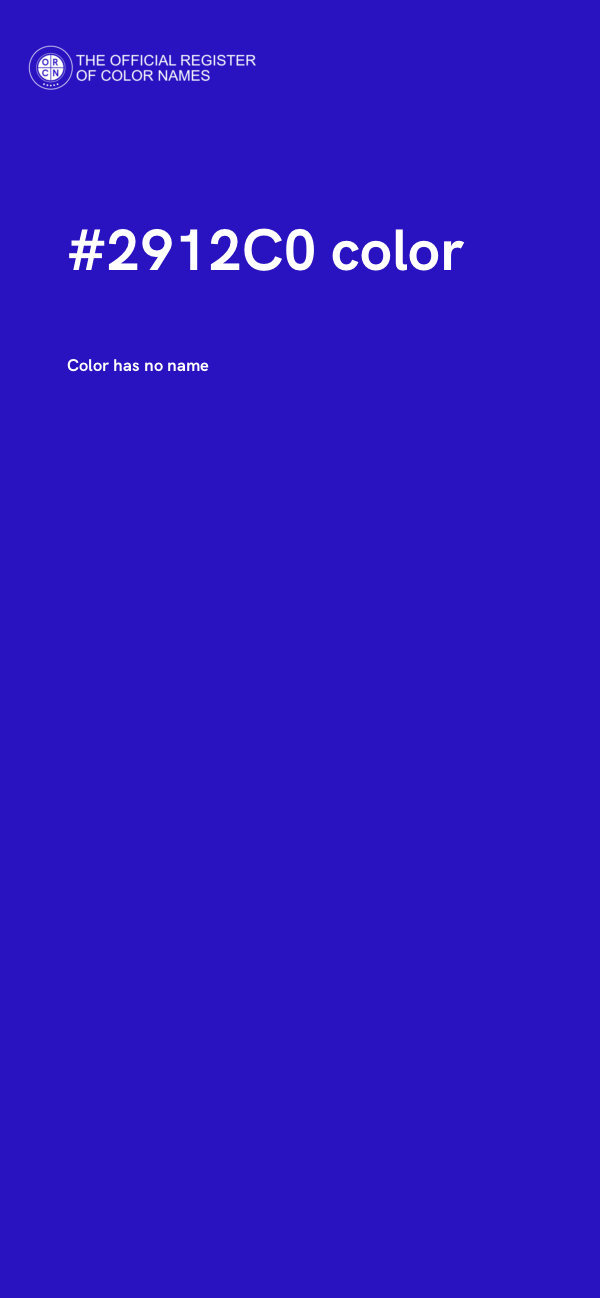 #2912C0 color image