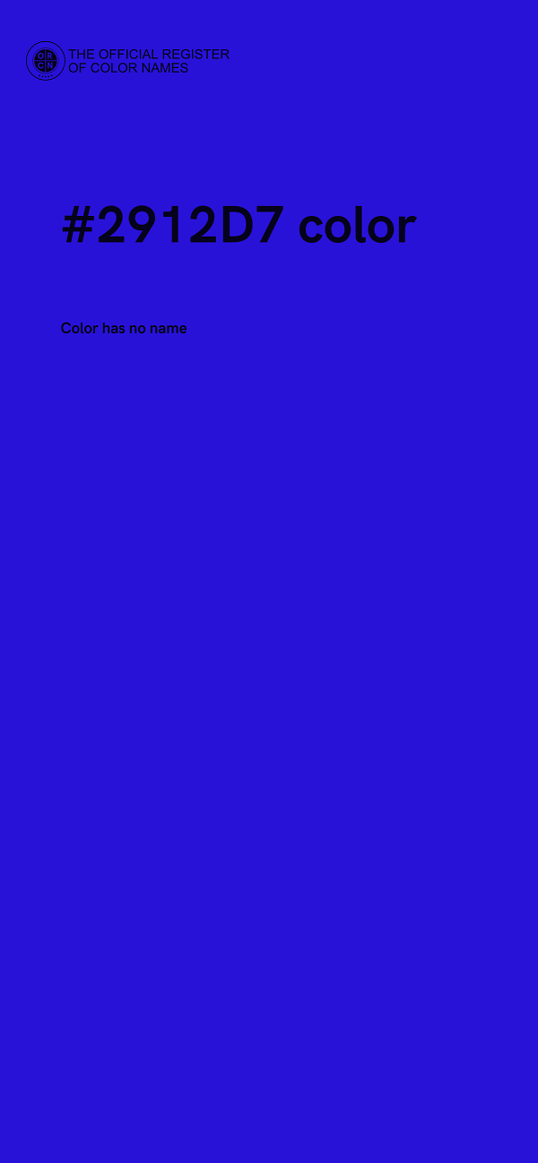 #2912D7 color image