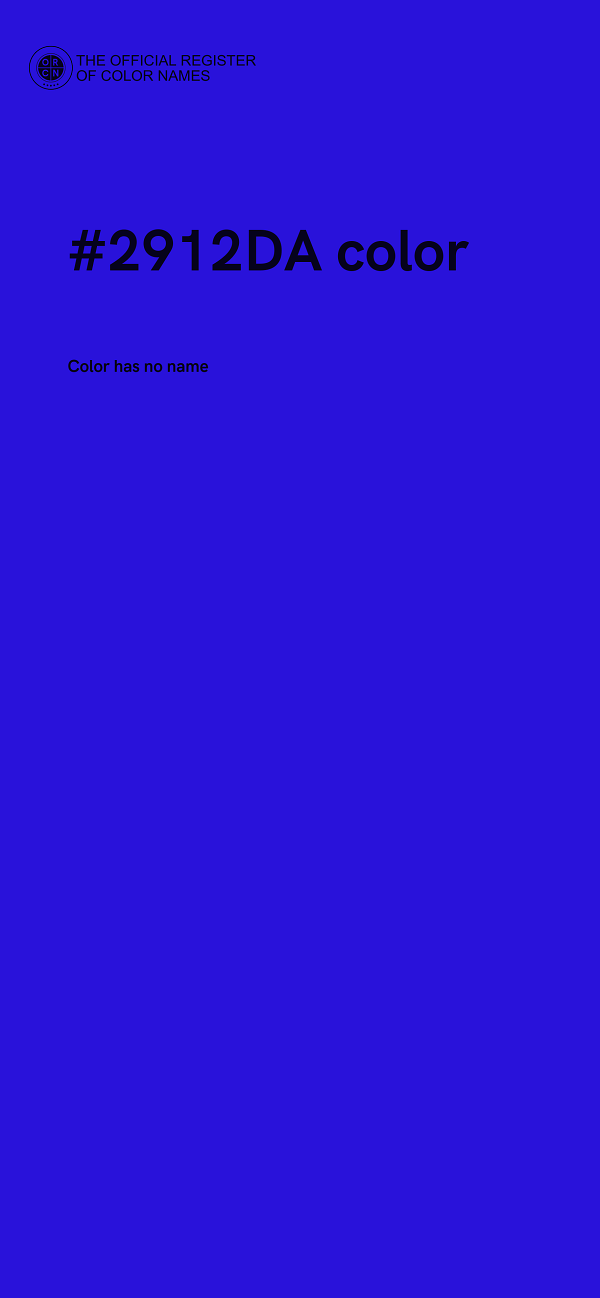 #2912DA color image