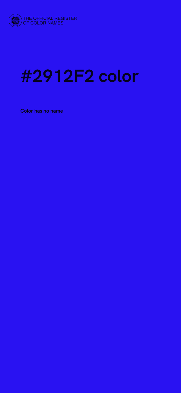#2912F2 color image