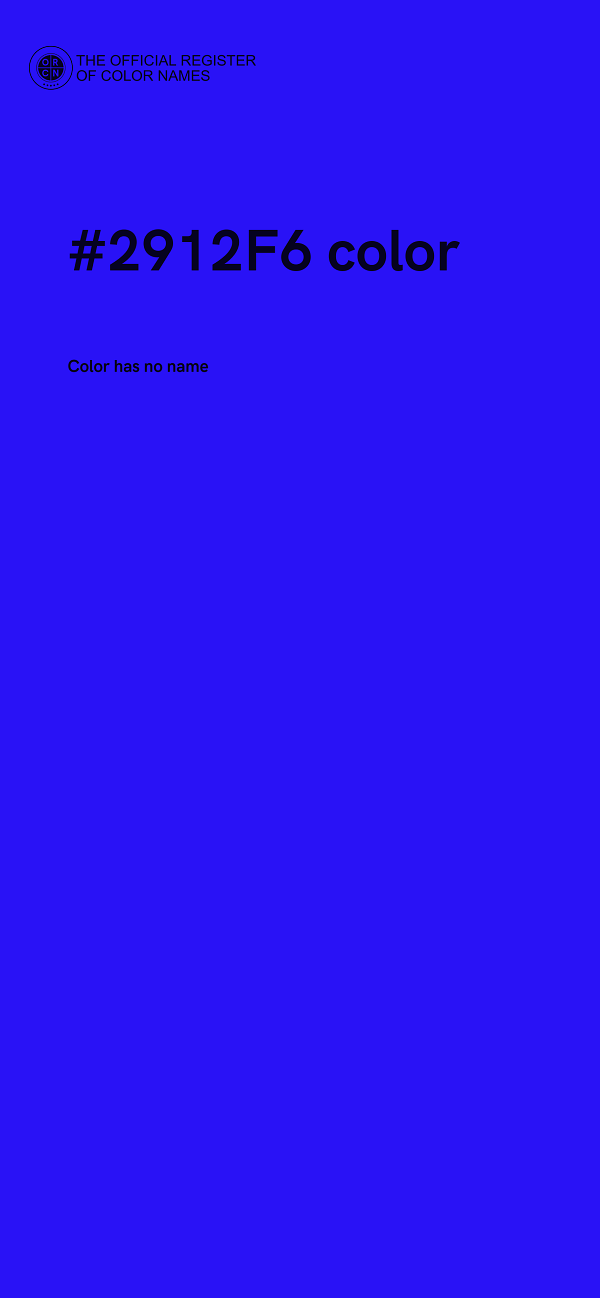 #2912F6 color image
