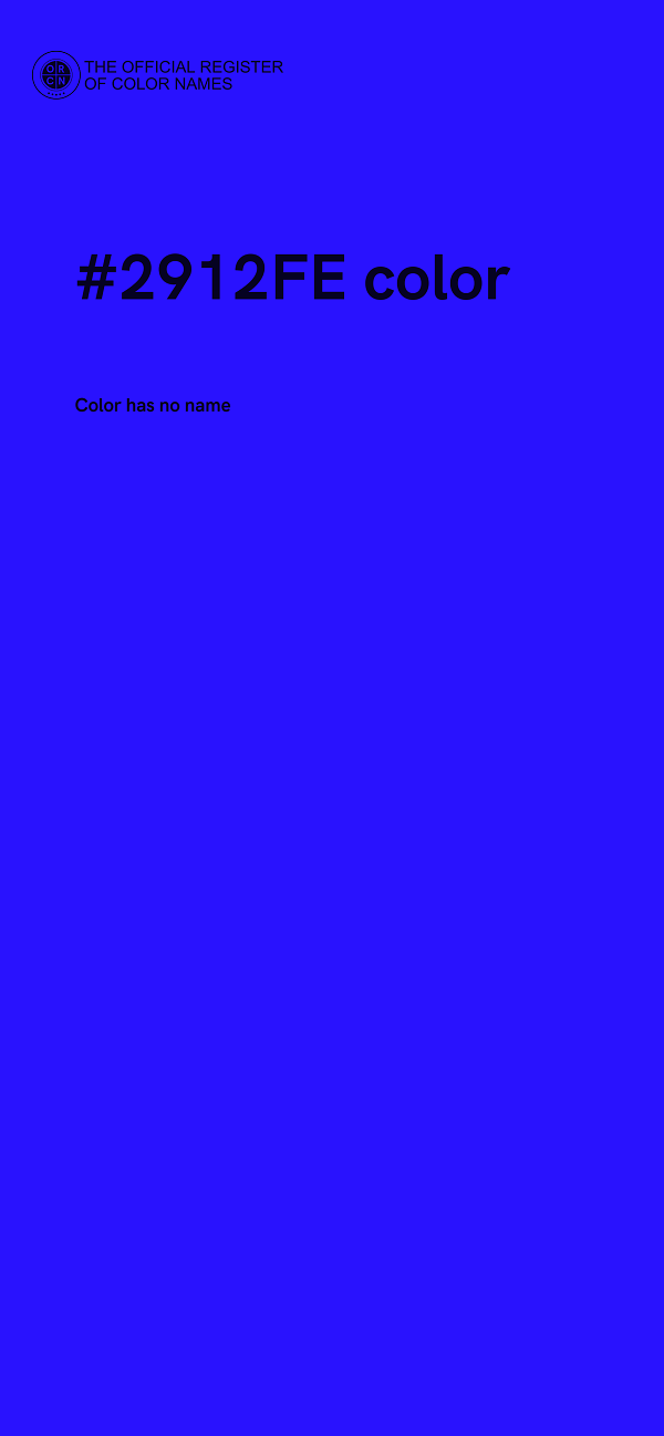 #2912FE color image