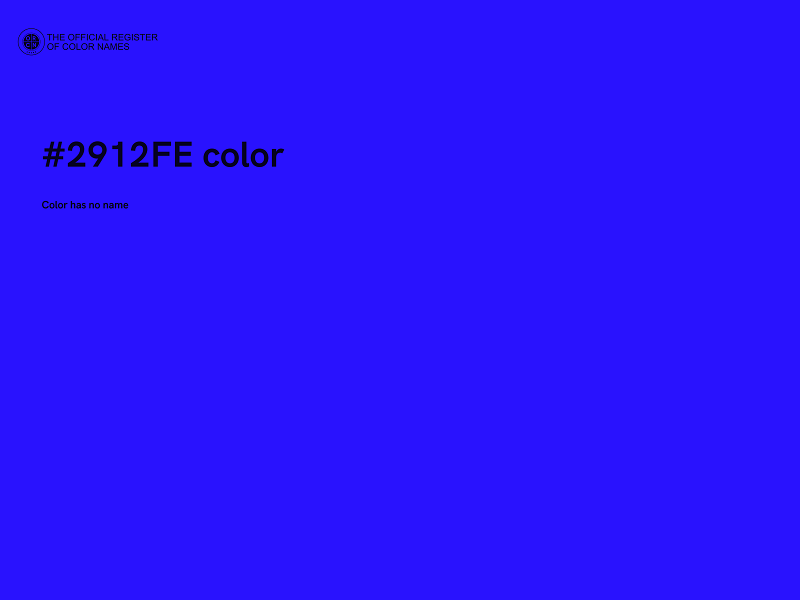 #2912FE color image