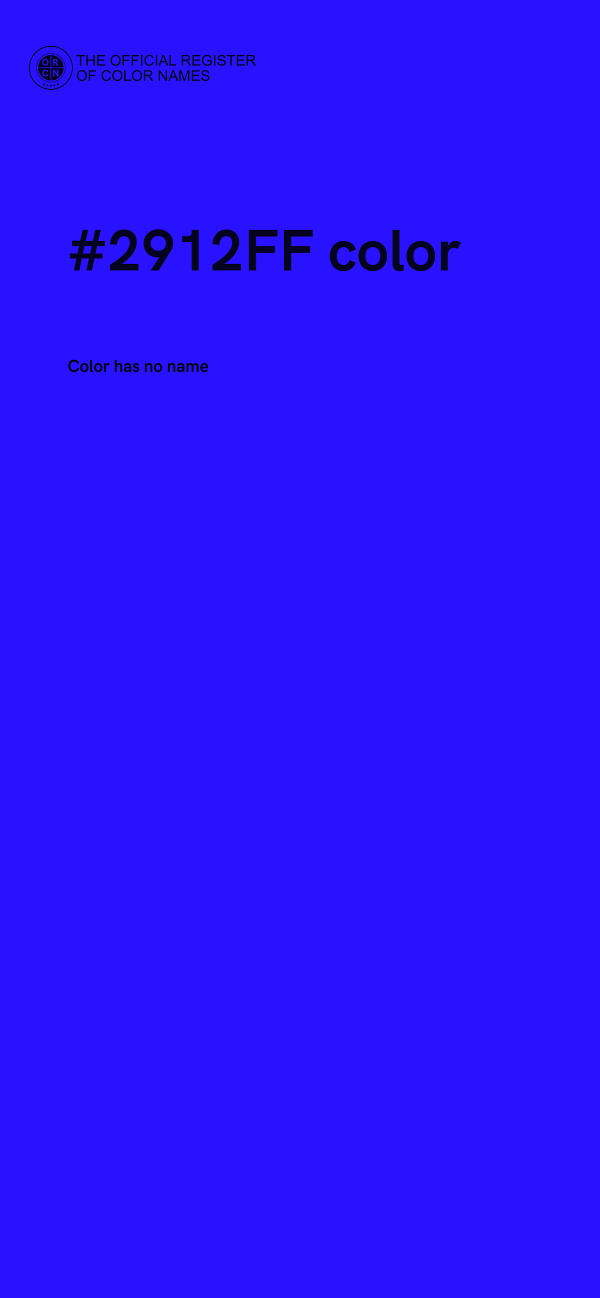#2912FF color image