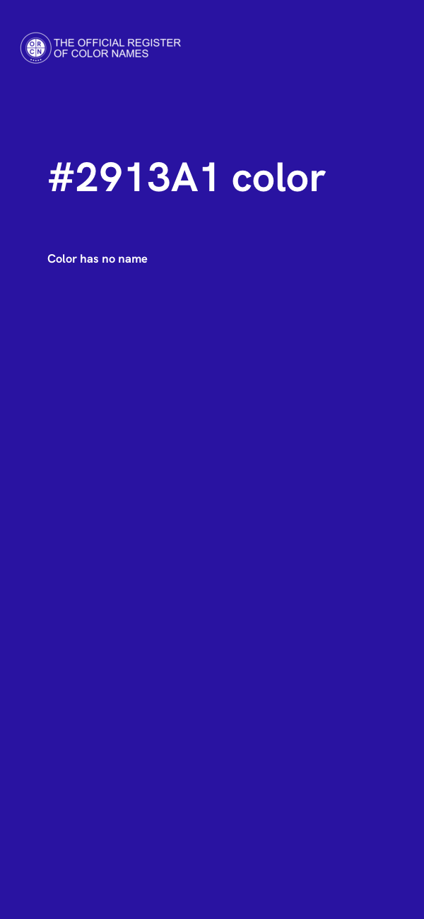 #2913A1 color image