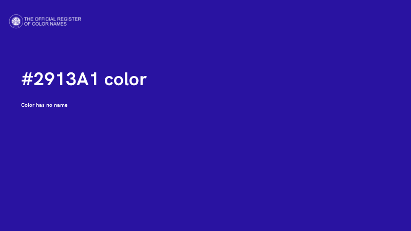 #2913A1 color image