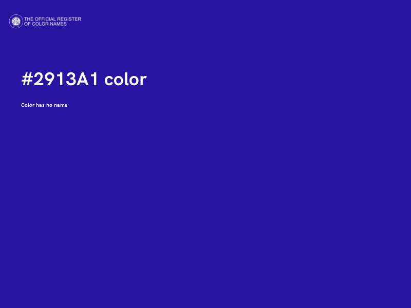 #2913A1 color image