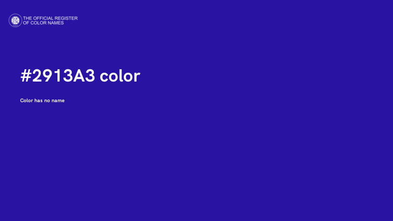#2913A3 color image