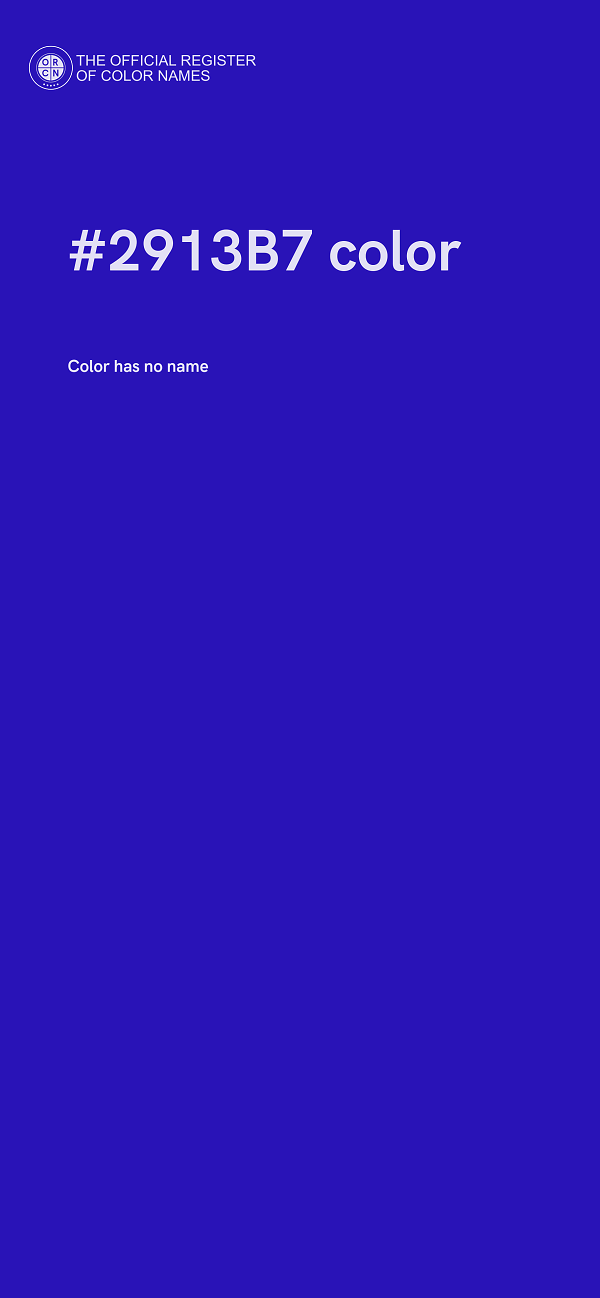 #2913B7 color image