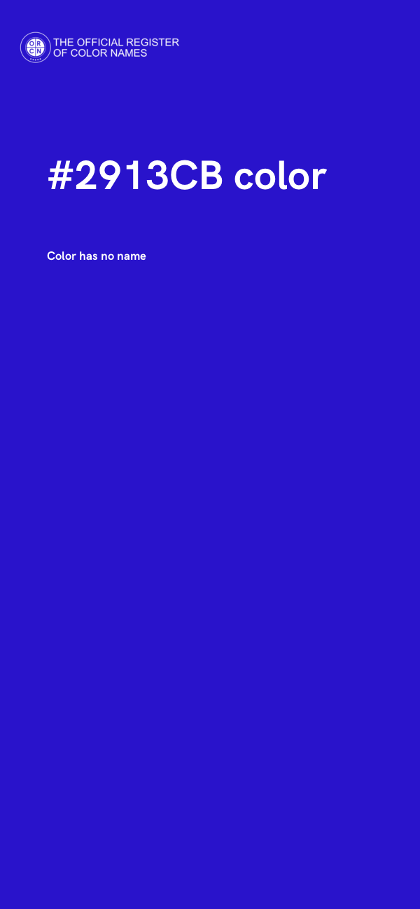 #2913CB color image