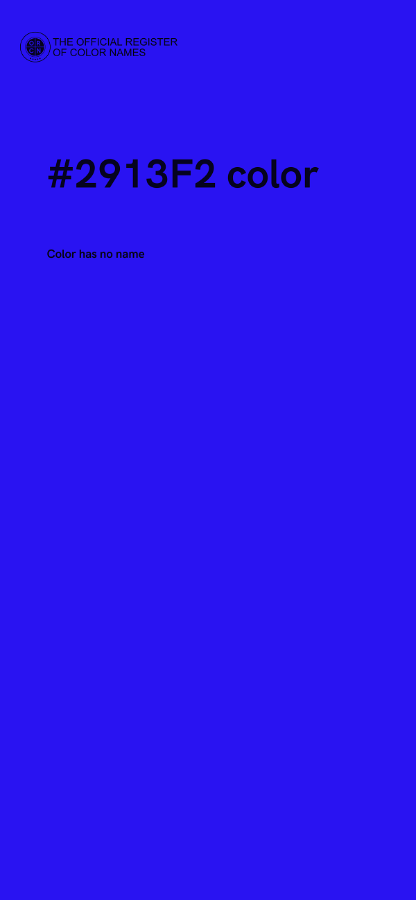 #2913F2 color image