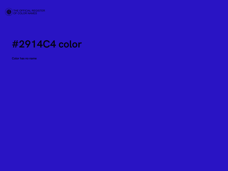 #2914C4 color image