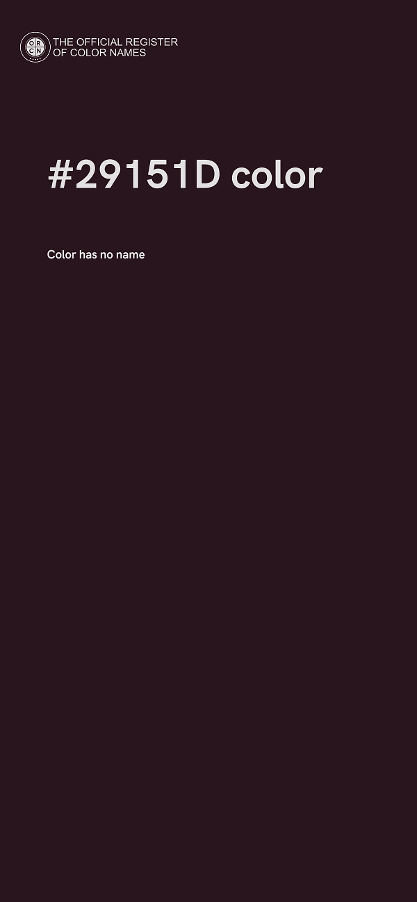 #29151D color image