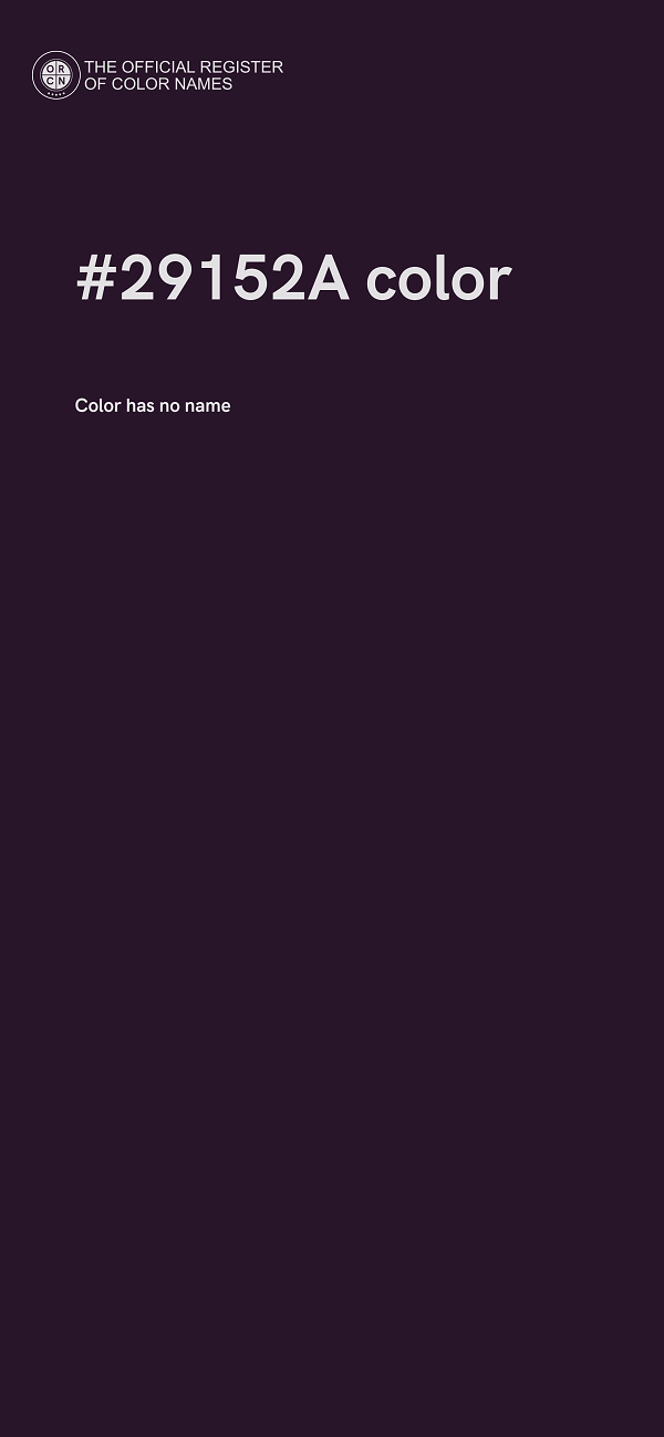 #29152A color image