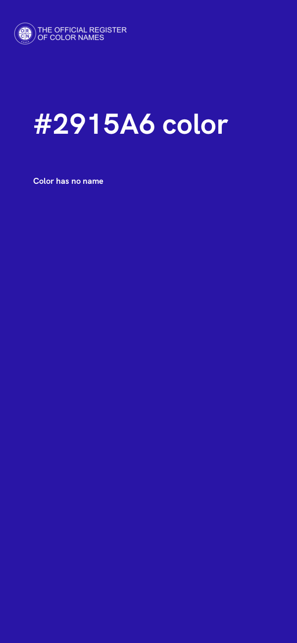 #2915A6 color image
