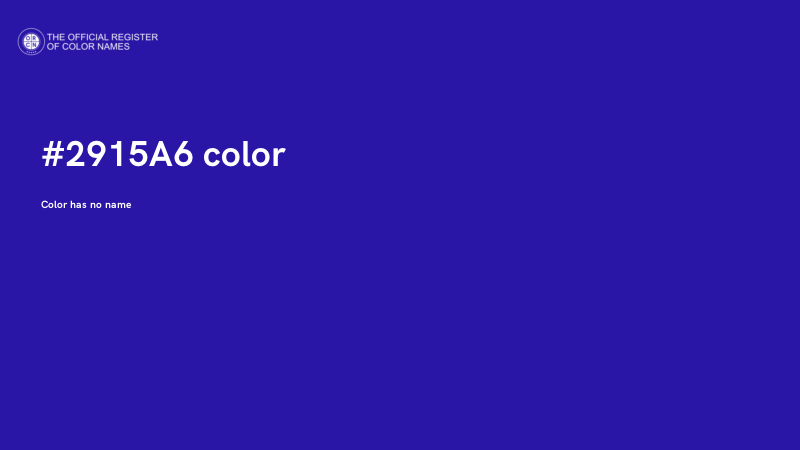 #2915A6 color image