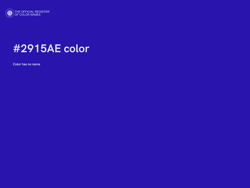 #2915AE color image