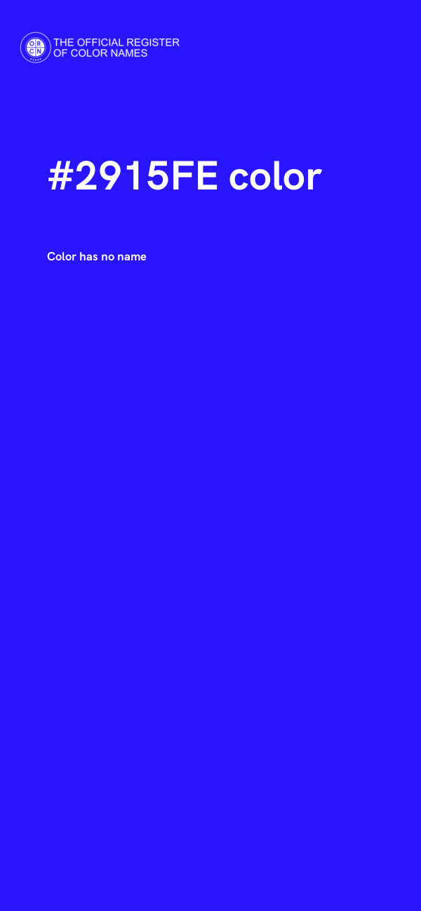 #2915FE color image