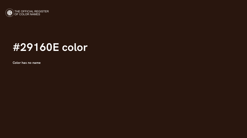 #29160E color image