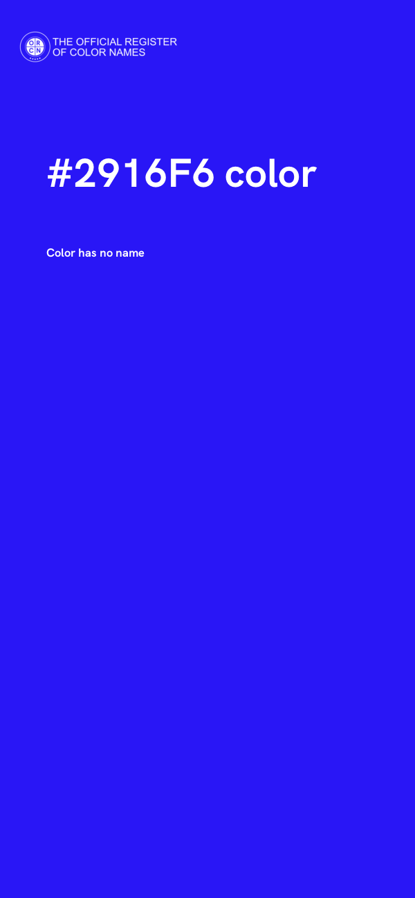 #2916F6 color image