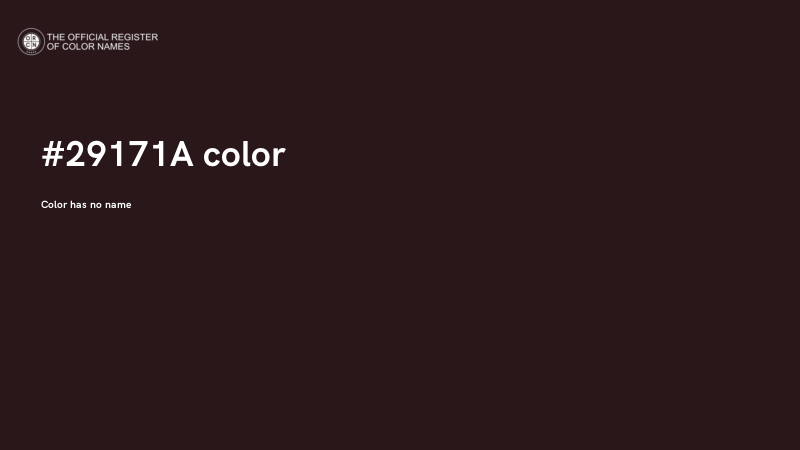 #29171A color image