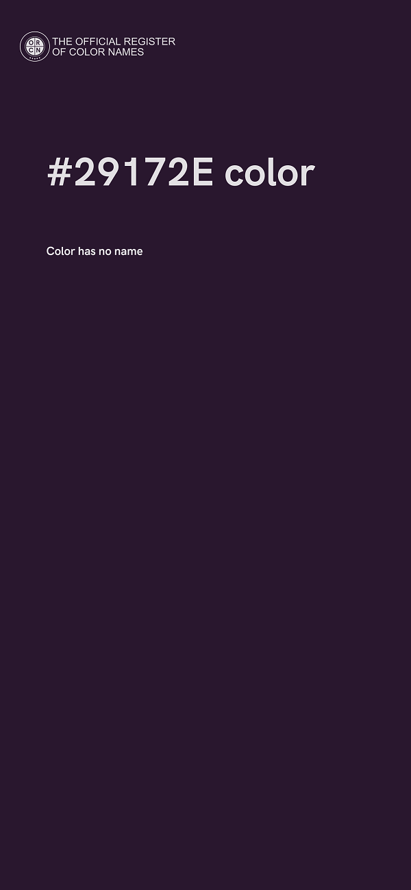 #29172E color image