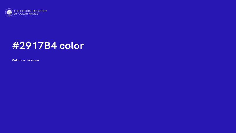 #2917B4 color image