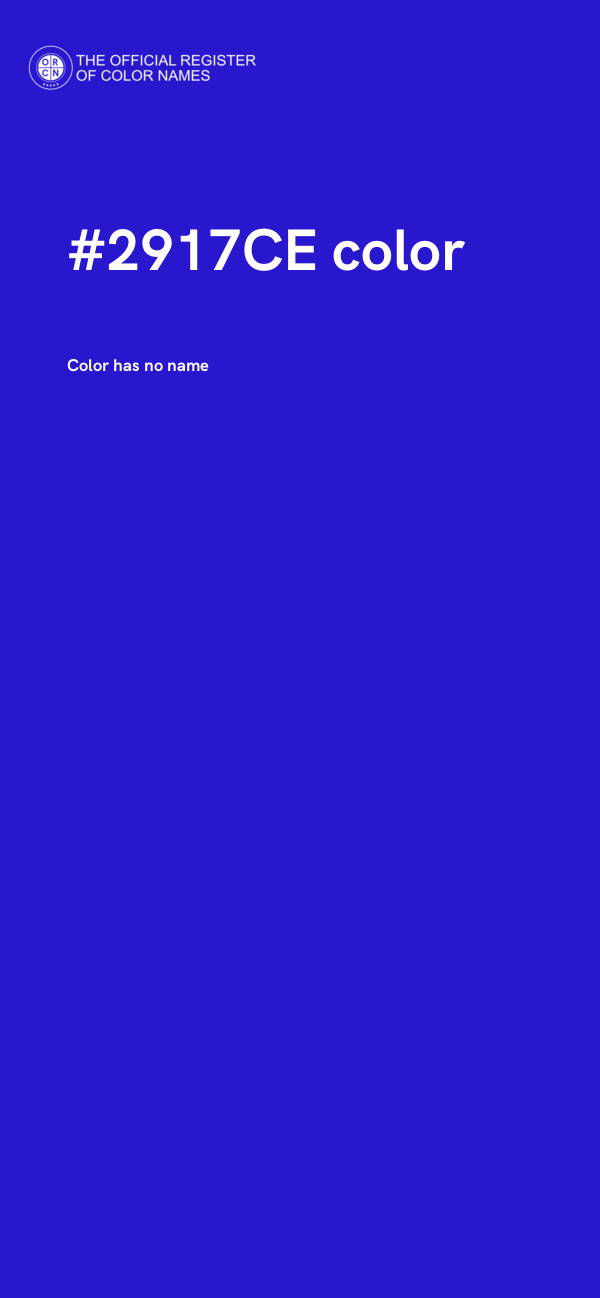 #2917CE color image