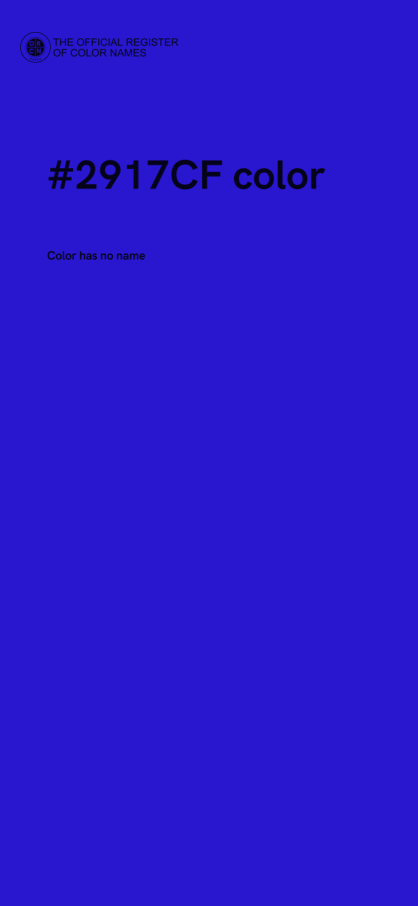 #2917CF color image