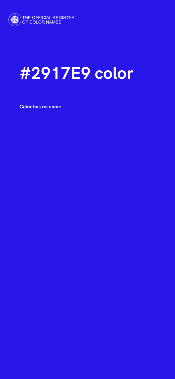 #2917E9 color image