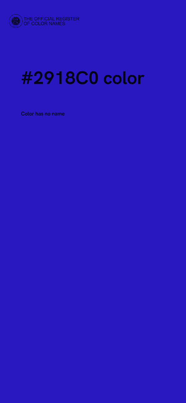 #2918C0 color image