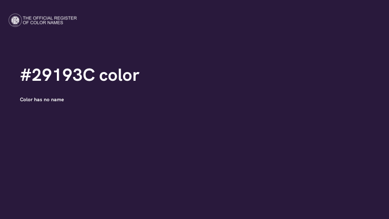 #29193C color image