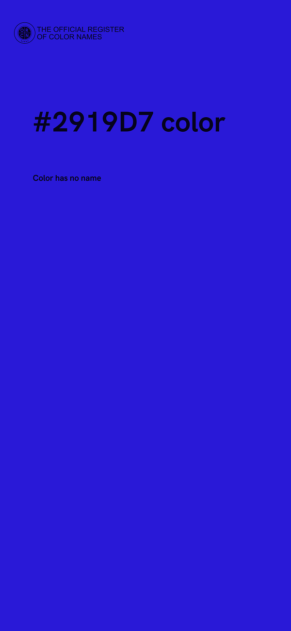 #2919D7 color image