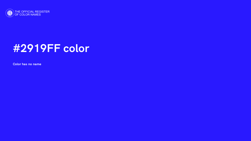 #2919FF color image