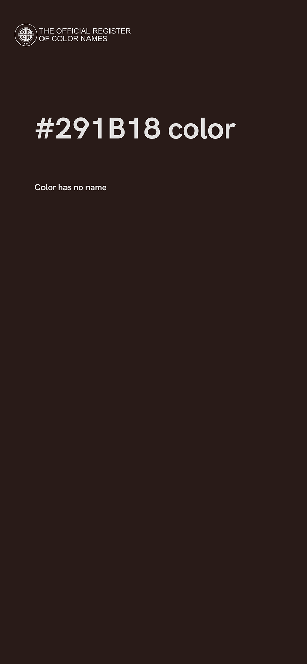 #291B18 color image