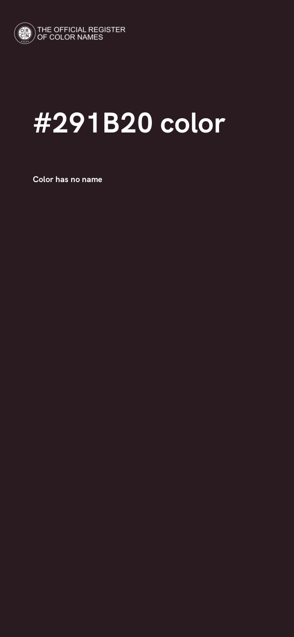 #291B20 color image