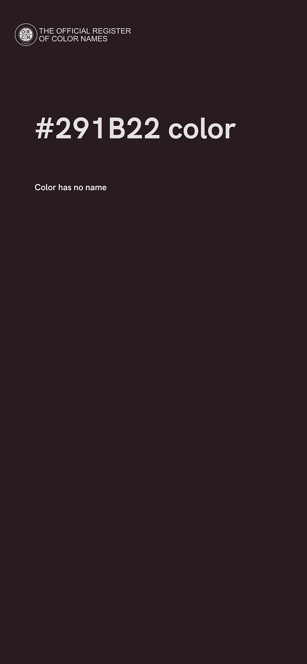 #291B22 color image