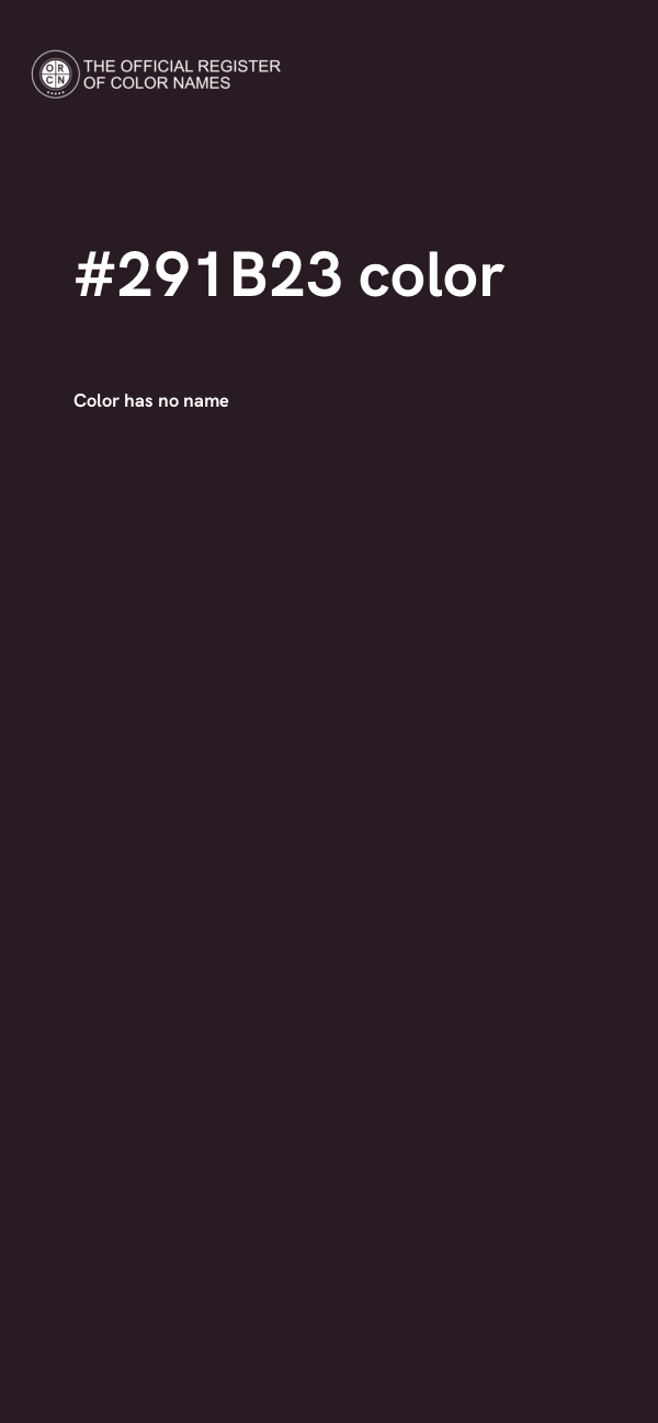 #291B23 color image