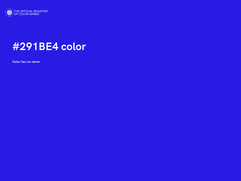 #291BE4 color image
