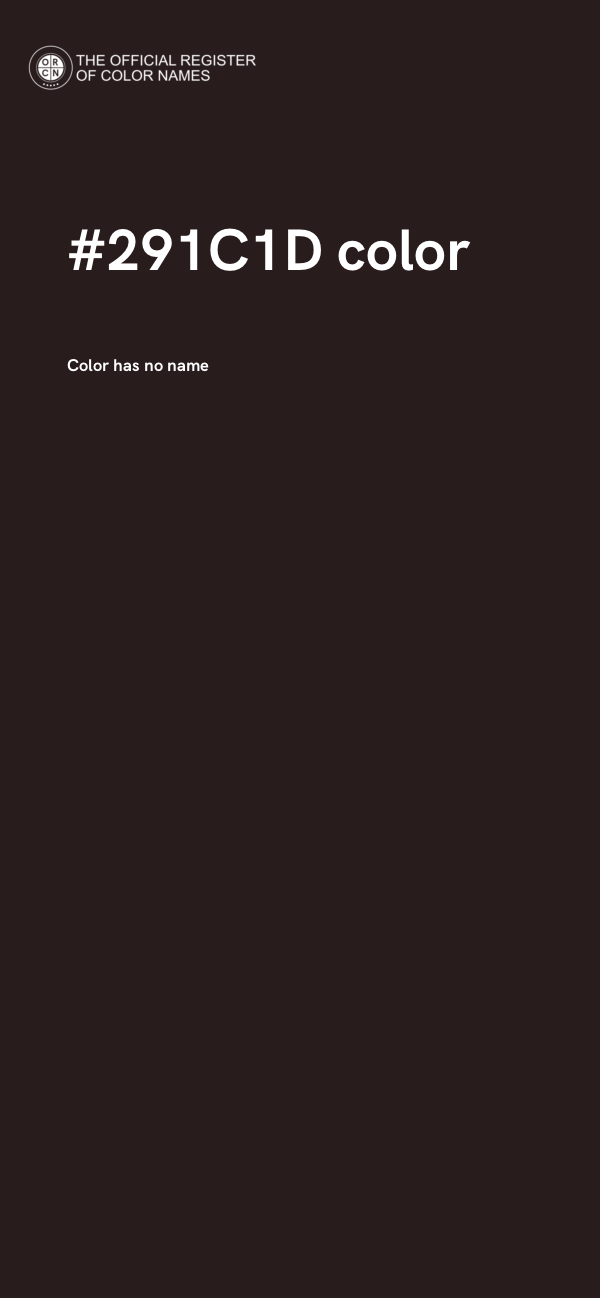 #291C1D color image