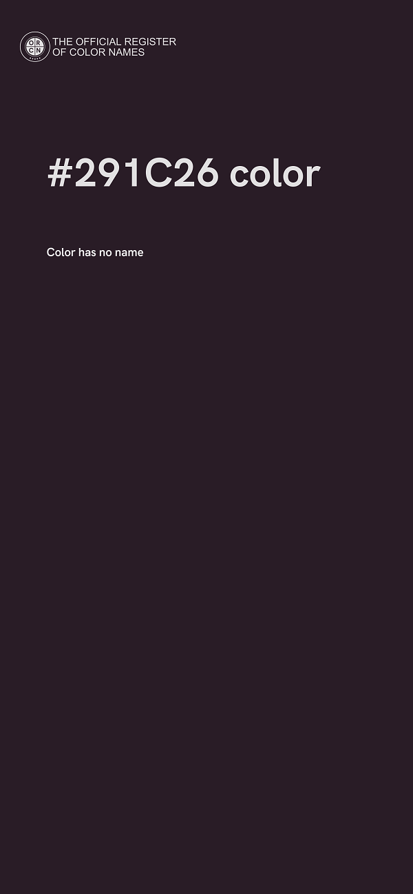 #291C26 color image