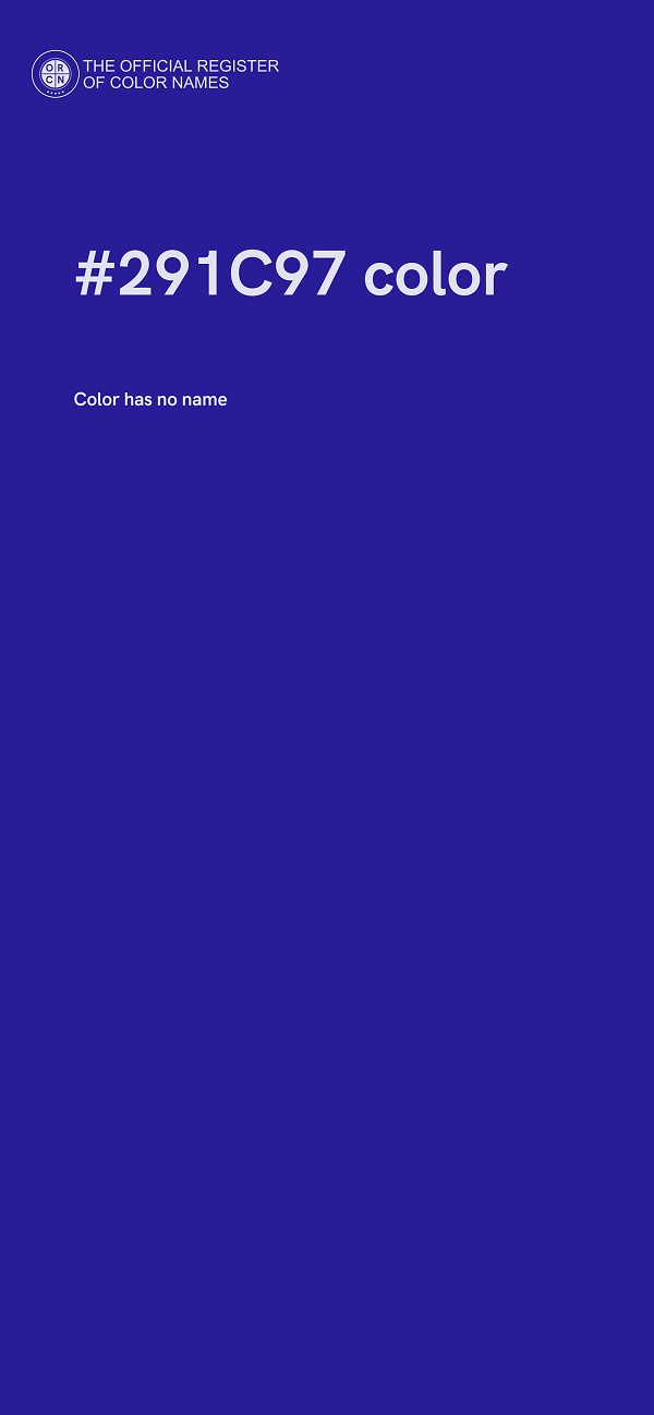#291C97 color image