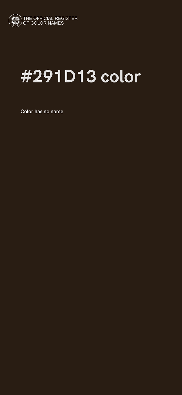 #291D13 color image