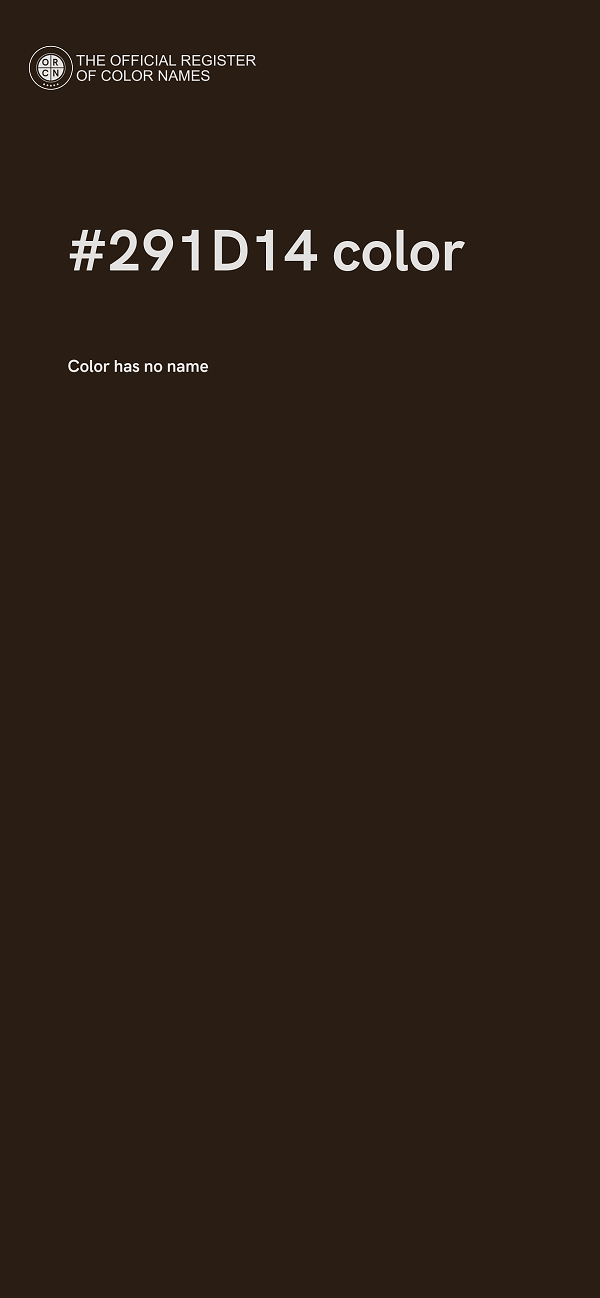 #291D14 color image