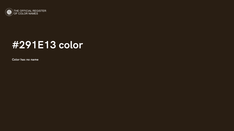 #291E13 color image