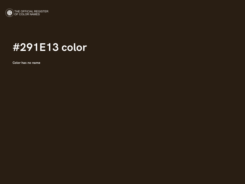 #291E13 color image