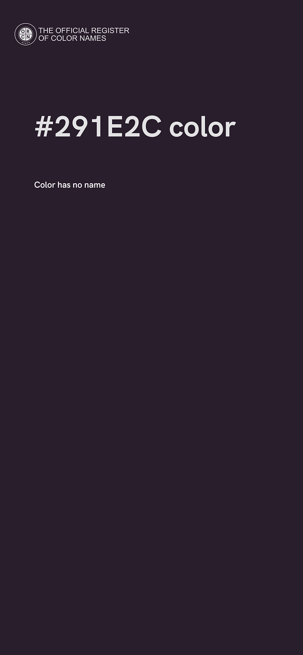 #291E2C color image