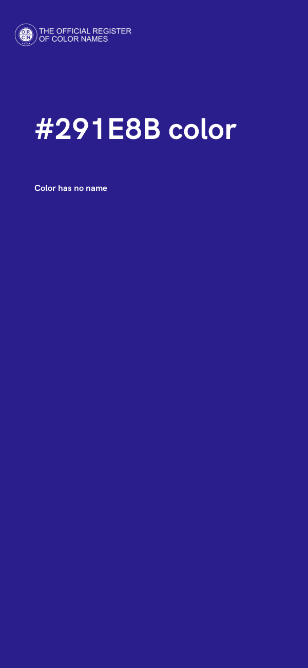 #291E8B color image